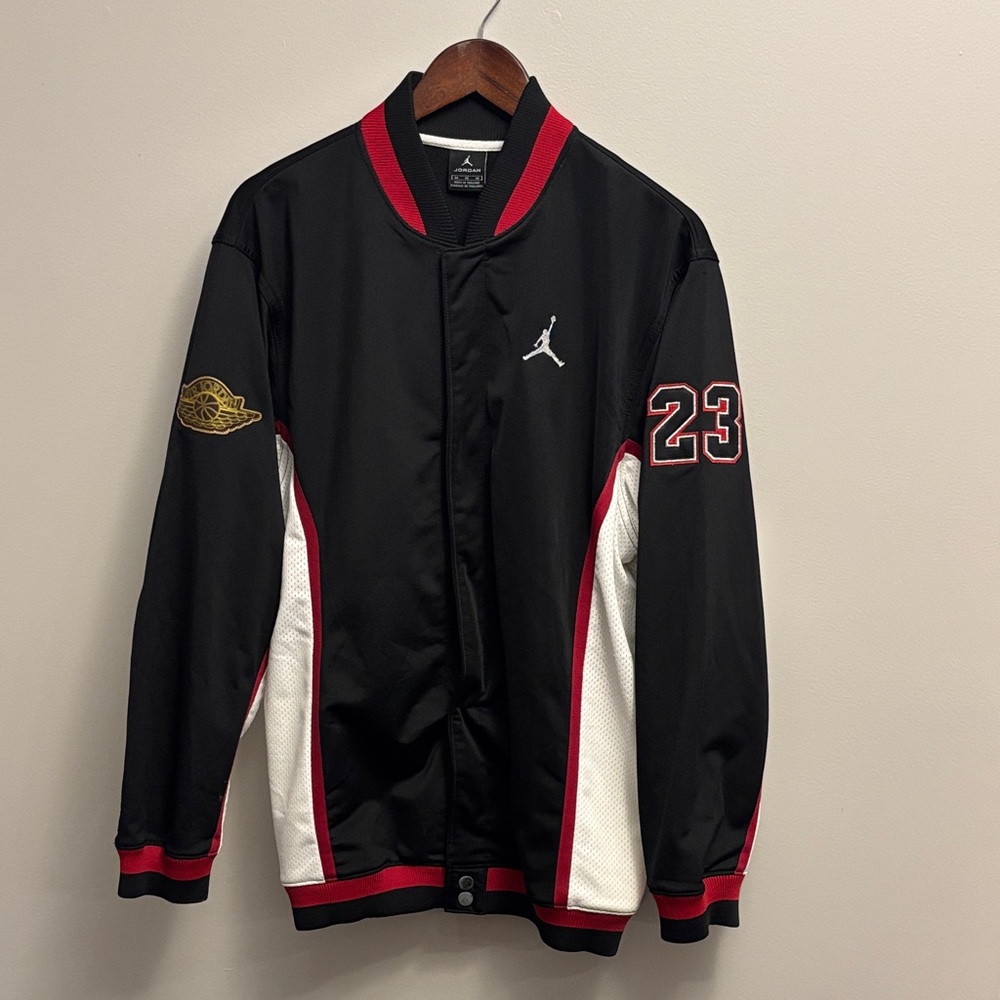 Jordan Black, White and Red Warm-Up Suit